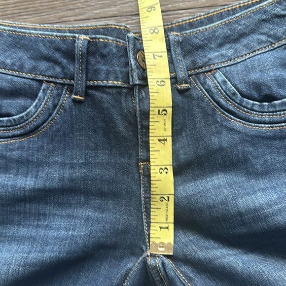 Simply Vera Vera Wang Women's Straight Cut Dark Wash Ankle Cropped Jeans - Sz 2 - Picture 9 of 11